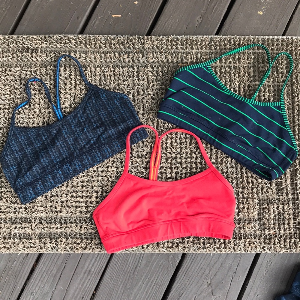 3 Lululemon sports bras